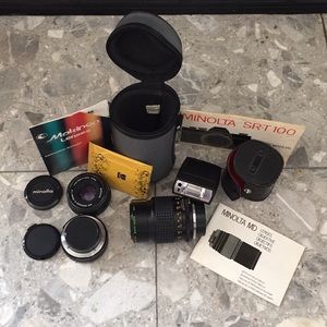 Minolta and Makinon lenses with flash